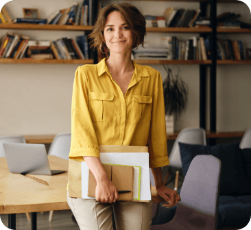 Woman drinking coffee